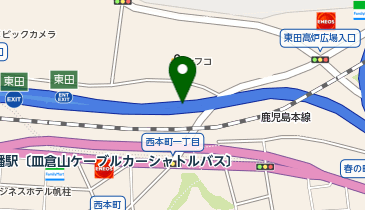 北九州高速5号線 東田出入口 下り 入口の地図画像