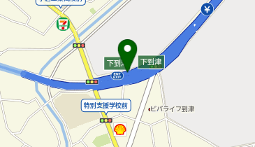 北九州高速1号線 下到津出入口 上り 入口2の地図画像