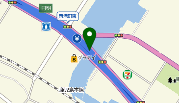北九州高速2号線 日明出入口 上り 入口の地図画像