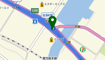 北九州高速2号線 日明出入口 下り 出口の地図画像