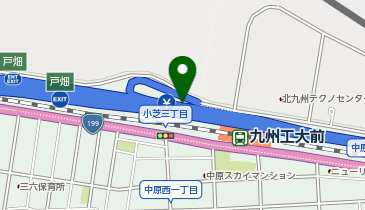 北九州高速2号線 戸畑出入口 上り 入口の地図画像