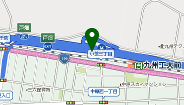 北九州高速2号線 戸畑出入口 下り 出口の地図画像