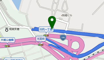 北九州高速2号線 若戸出入口 上り 入口の地図画像