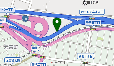北九州高速2号線 若戸出入口 上り 入口2の地図画像