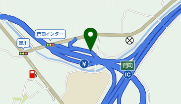 関門橋 門司IC 下り 入口の地図画像