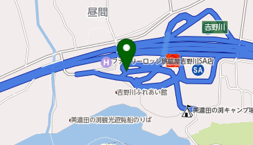 徳島自動車道 吉野川スマートIC 上り 出口の地図画像