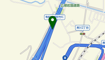 広島岩国道路 大竹IC 下り 出口の地図画像