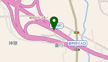 京奈和自動車道 紀の川IC 下り 出口の地図画像