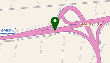 京奈和自動車道 紀の川東IC 下り 入口の地図画像