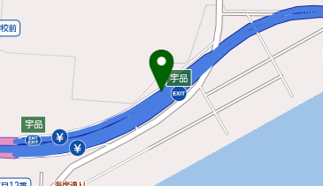広島高速3号線 宇品出入口 上り 入口の地図画像