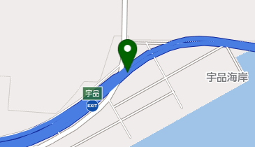広島高速3号線 宇品出入口 下り 出口の地図画像