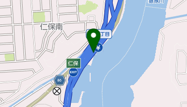 広島高速2号線 仁保出入口 下り 入口の地図画像