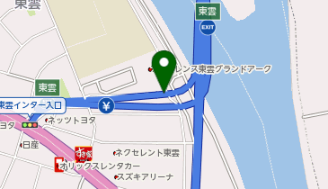 広島高速2号線 東雲出入口 上り 入口の地図画像