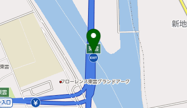 広島高速2号線 東雲出入口 下り 出口の地図画像