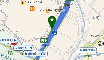 広島高速2号線 府中出入口 上り 入口の地図画像