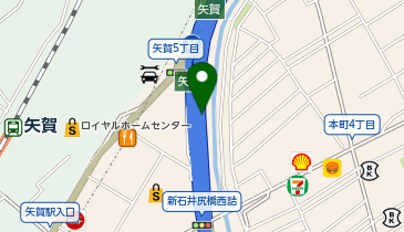 広島高速2号線 矢賀出入口 下り 入口の地図画像