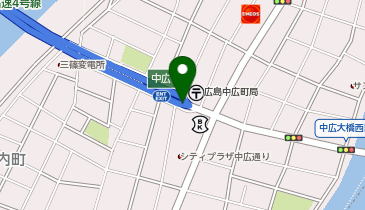 広島高速4号線 中広出入口 下り 入口の地図画像