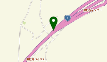 東広島廿日市道路 瀬野西IC 上り 出口の地図画像