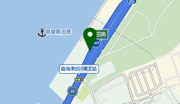 阪神4号湾岸線 岸和田南出入口 北行き 出口の地図画像