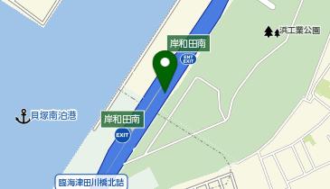 阪神4号湾岸線 岸和田南出入口 南行き 入口の地図画像