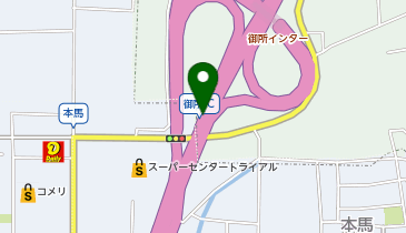 京奈和自動車道 御所IC 上り 出口の地図画像