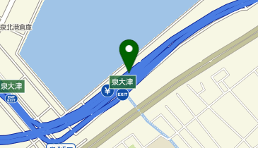 阪神4号湾岸線 泉大津出入口 北行き 入口の地図画像