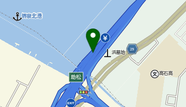 阪神4号湾岸線 助松出入口 北行き 入口の地図画像