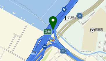 阪神4号湾岸線 助松出入口 南行き 出口の地図画像
