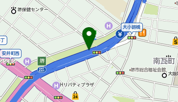 阪神15号堺線 堺出入口 上り 入口2の地図画像