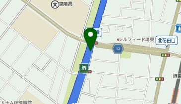 阪神15号堺線 堺出入口 下り 出口の地図画像