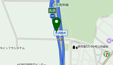 阪神4号湾岸線 大浜出入口 北行き 出口の地図画像