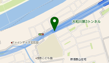 阪神6号大和川線 常磐出入口 上り 入口の地図画像