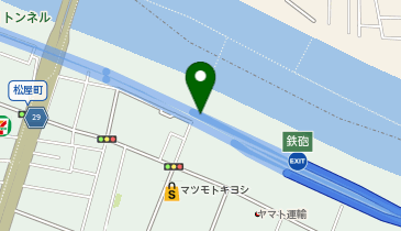 阪神6号大和川線 鉄砲出入口 下り 出口の地図画像