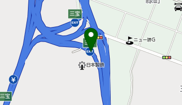 阪神4号湾岸線 三宝出入口 北行き 出口の地図画像