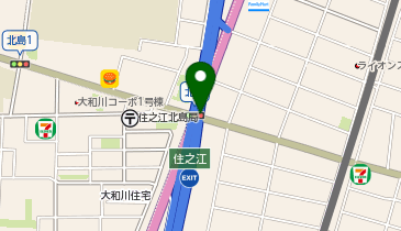 阪神15号堺線 住之江出入口 下り 出口の地図画像