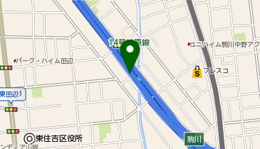 阪神14号松原線 駒川出入口 上り 入口の地図画像