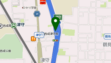 阪神15号堺線 津守出入口 上り 出口の地図画像