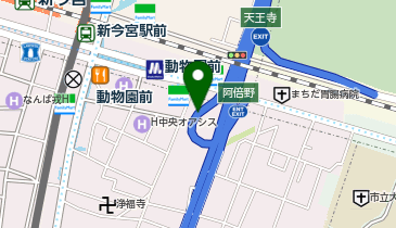 阪神14号松原線 阿倍野入口 上り 入口の地図画像