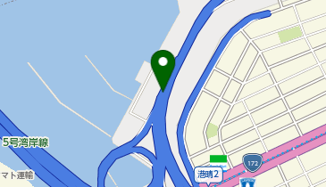 阪神16号大阪港線 天保山出入口 下り(西行き) 出口の地図画像