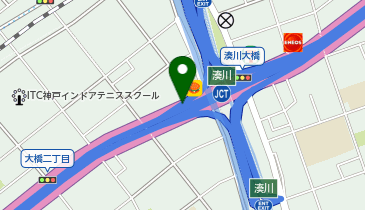 阪神3号神戸線 湊川出入口 東行き 出口の地図画像