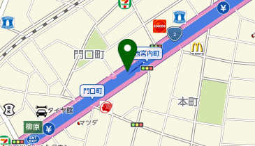 阪神3号神戸線 柳原出入口 東行き 入口の地図画像