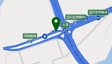 阪神5号湾岸線 湾岸舞洲出入口 上り(東行き) 入口の地図画像