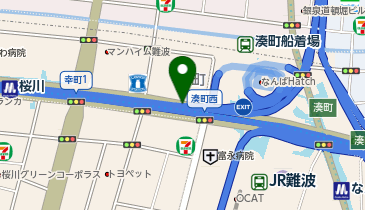 阪神15号堺線 湊町出入口 上り 出口の地図画像