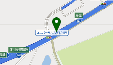 阪神2号淀川左岸線 淀川左岸舞洲出入口 下り 入口の地図画像