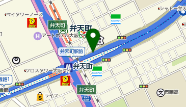 阪神16号大阪港線 波除出入口 上り(東行き) 出口の地図画像