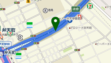 阪神16号大阪港線 波除出入口 下り(西行き) 入口の地図画像