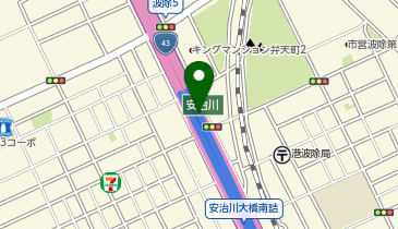 阪神17号西大阪線 安治川出入口 上り 入口の地図画像