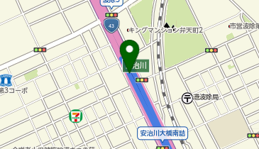 阪神17号西大阪線 安治川出入口 下り 出口の地図画像