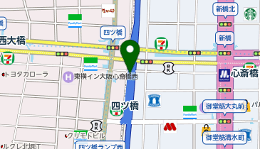 阪神1号環状線 四ツ橋入口 上り 入口の地図画像