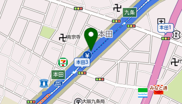 阪神16号大阪港線 本田入口 上り(東行き) 入口の地図画像